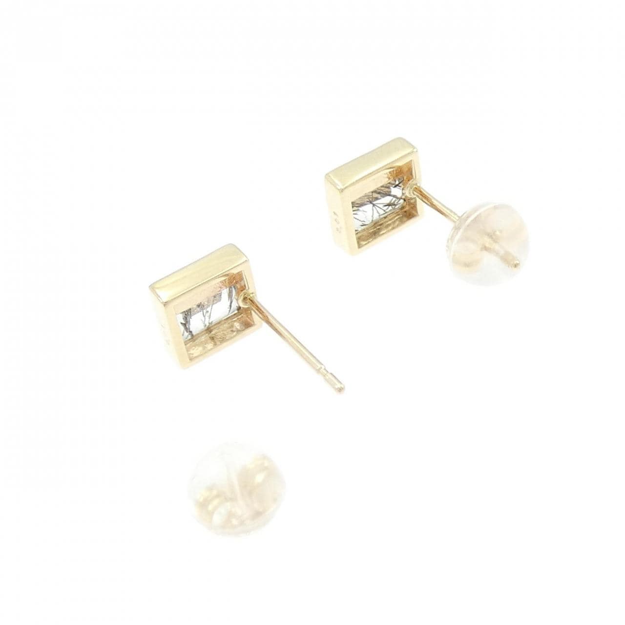 ノジェス トルマリンインクオーツ ピアス