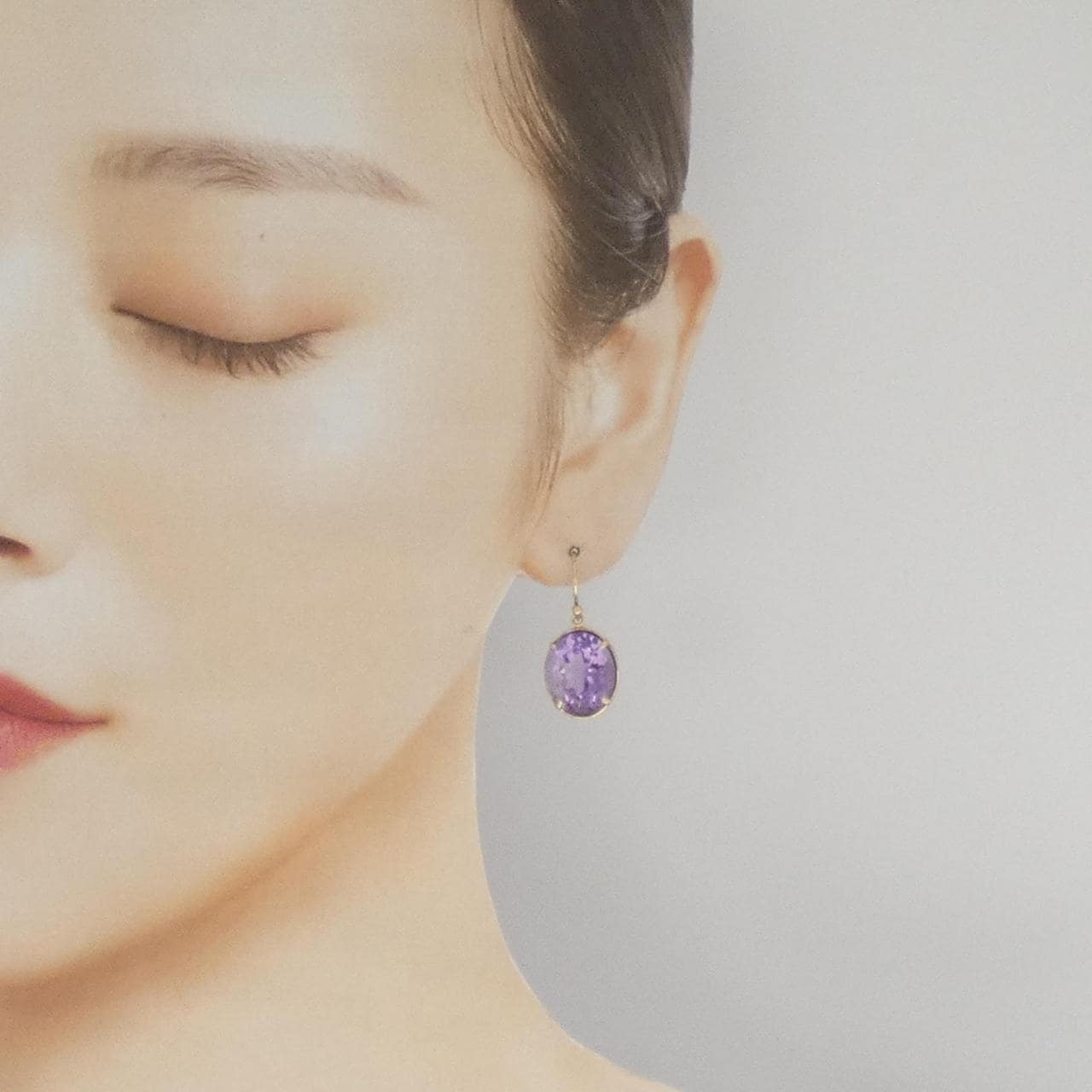 K10YG アメジスト ピアス