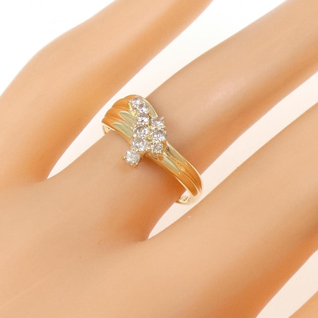 K18YG ダイヤモンド リング 0.30CT