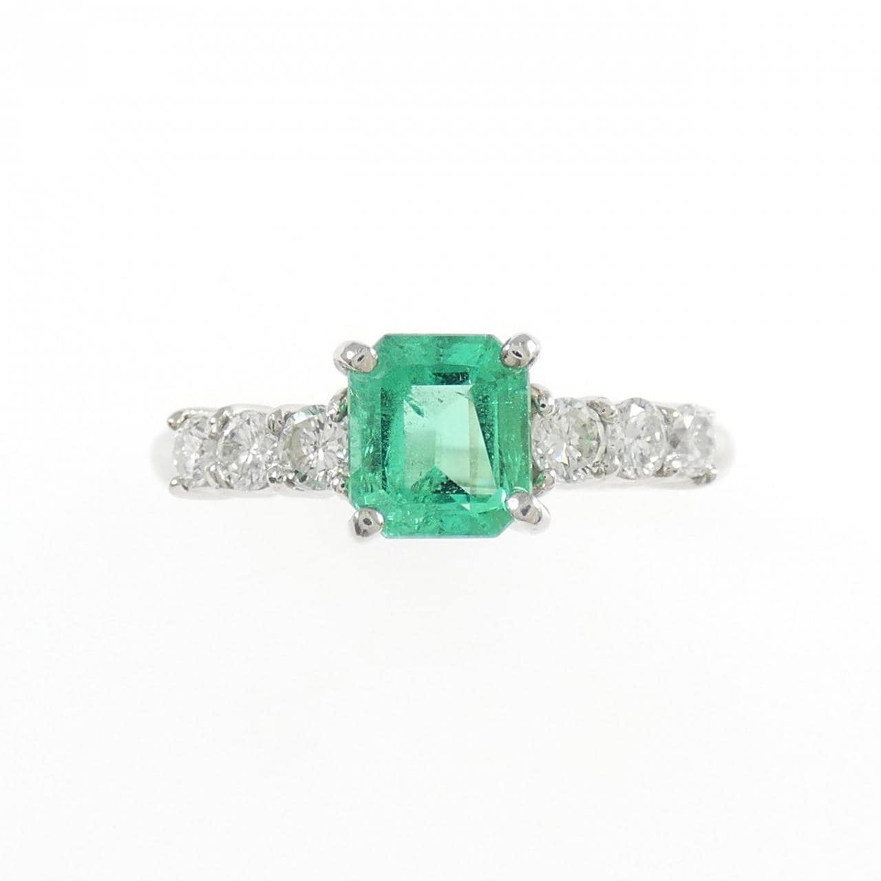 PT900 エメラルド リング 0.73CT