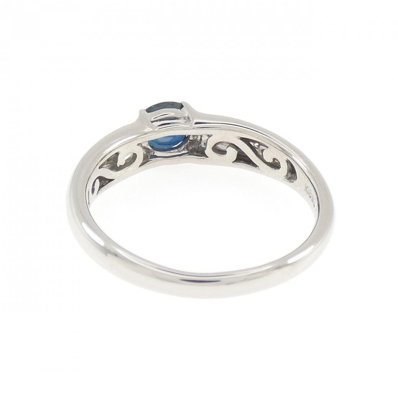 K18WG サファイヤ リング 0.62CT