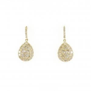 K18YG ダイヤモンド ピアス 1.00CT