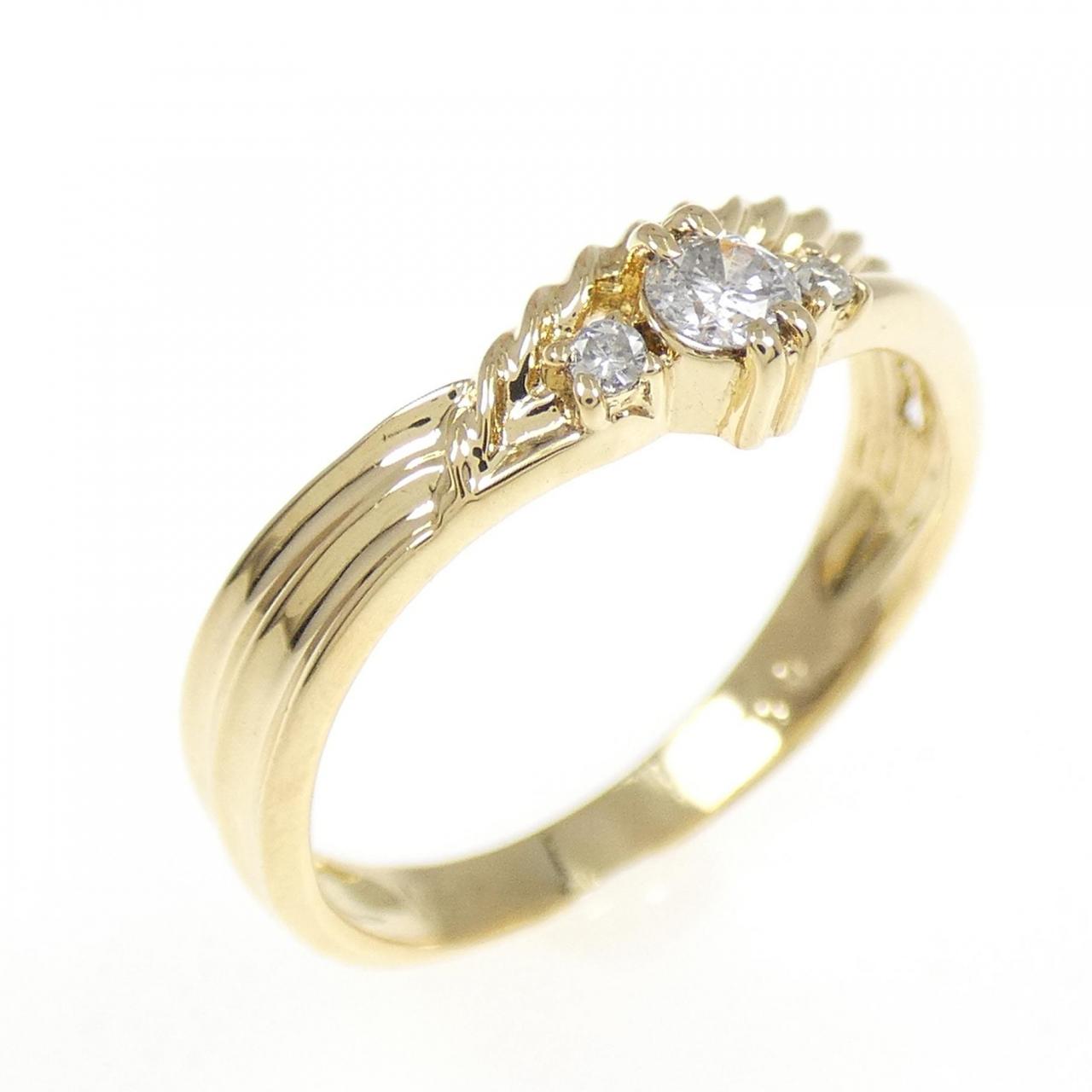 K18YG ダイヤモンド リング 0.10CT