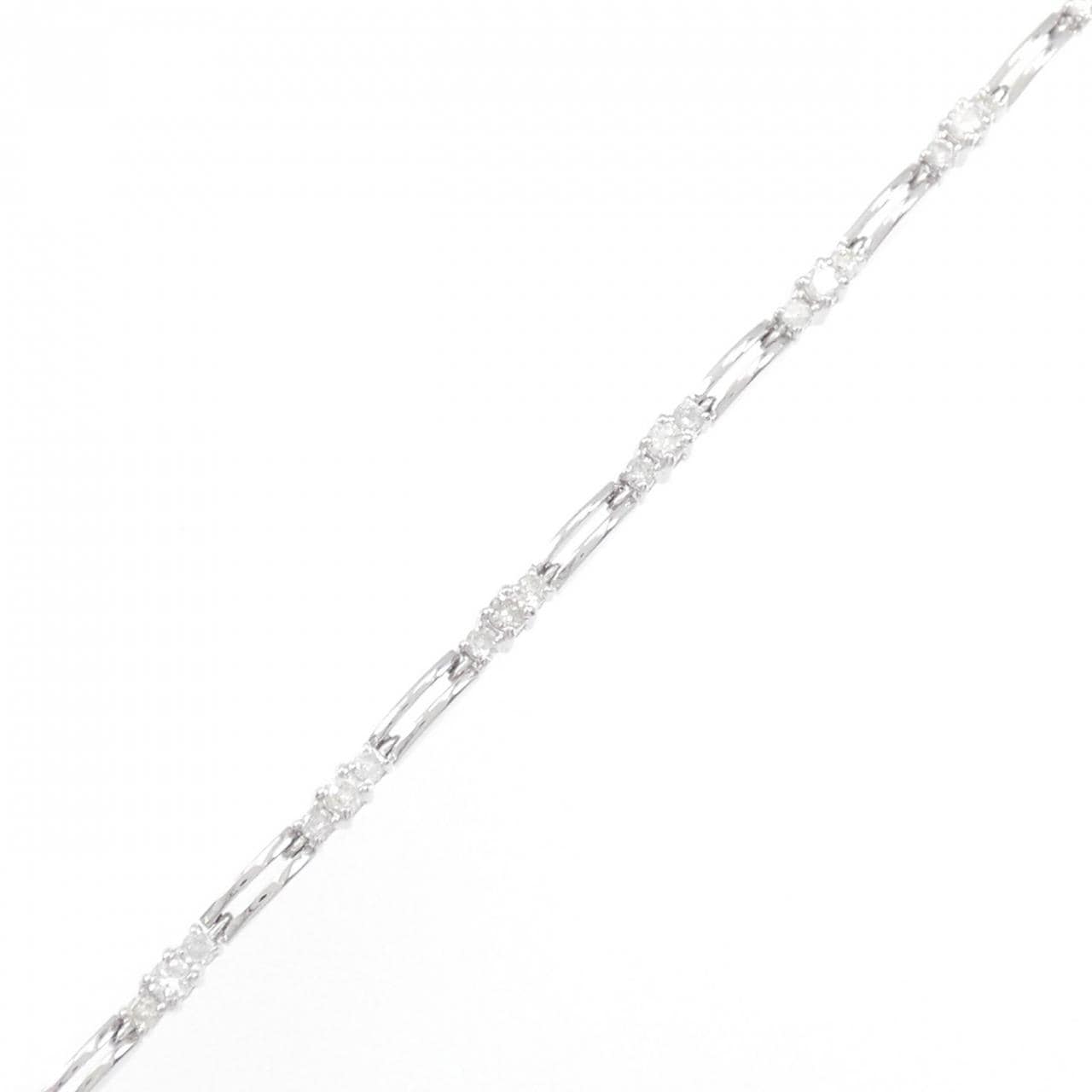 K18WG Diamond bracelet 1.00CT