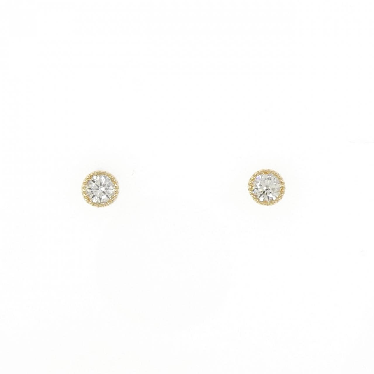 K18YG Diamond earrings 0.10CT