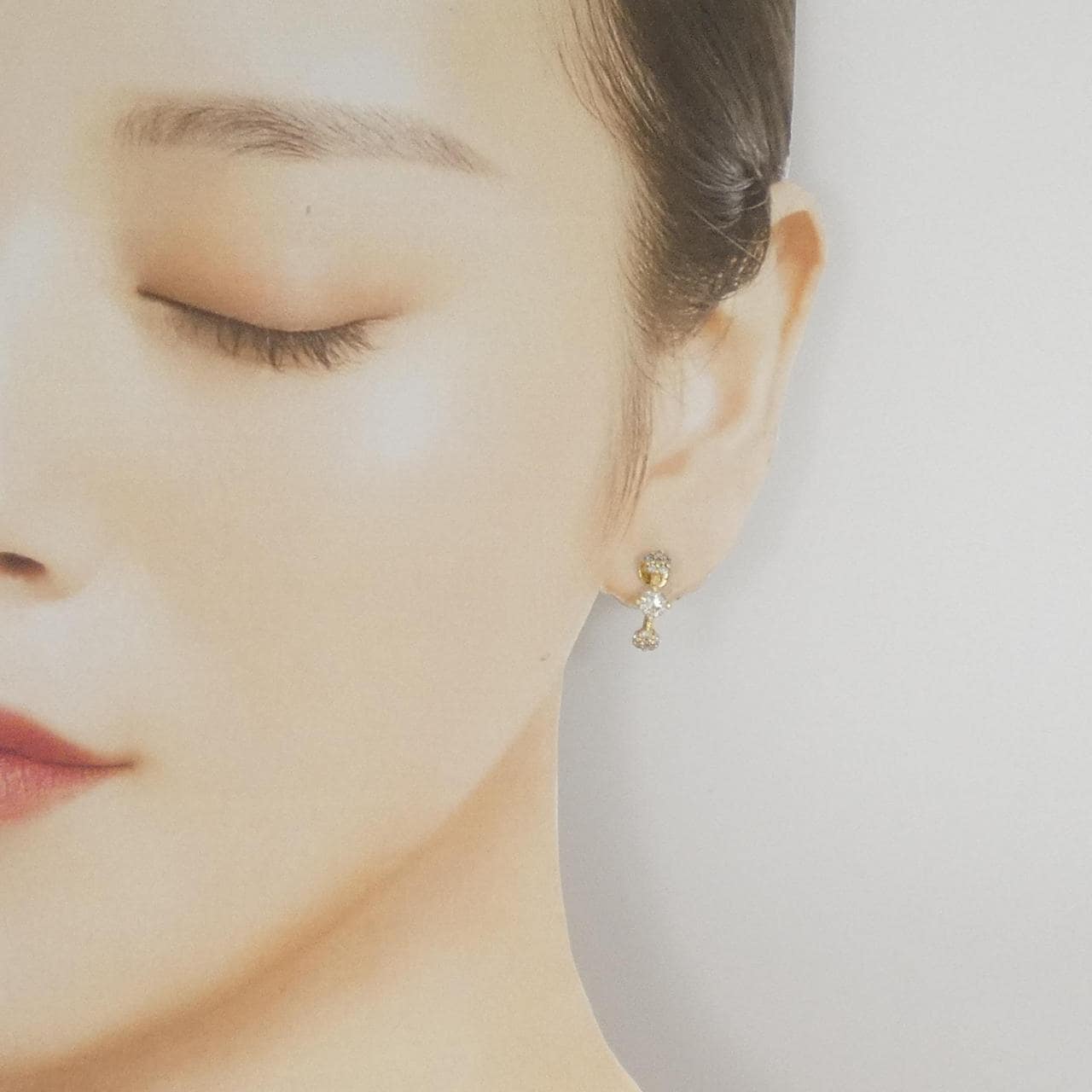 K18YG ダイヤモンド ピアス 0.81CT