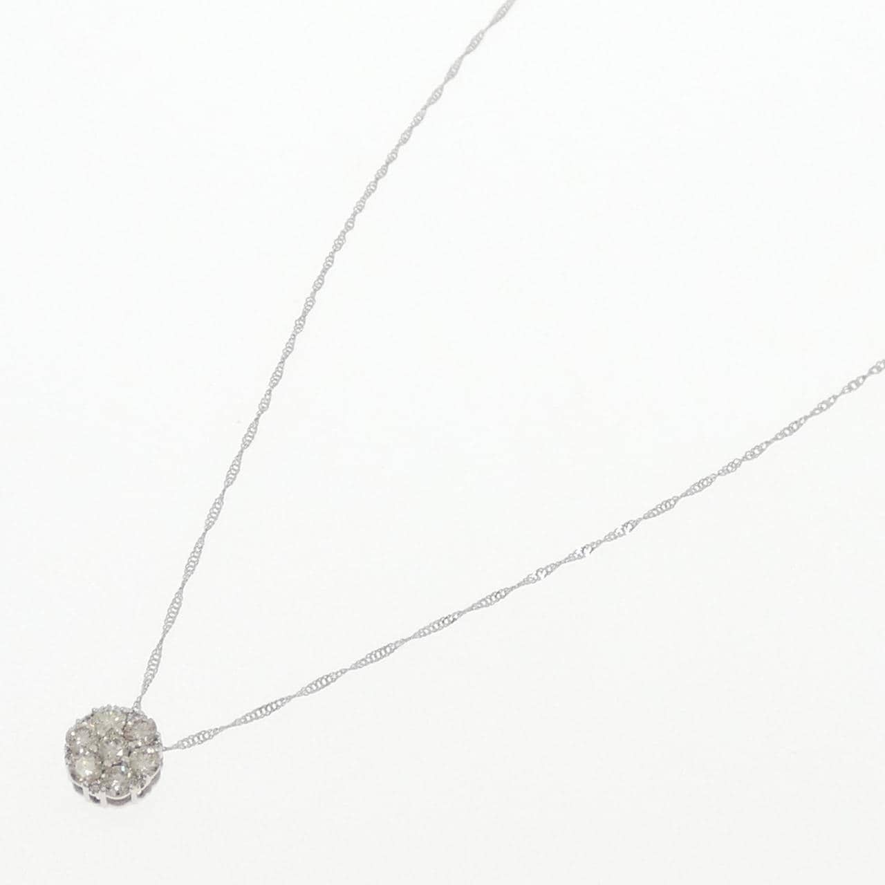 K18WG ダイヤモンド ネックレス 0.50CT