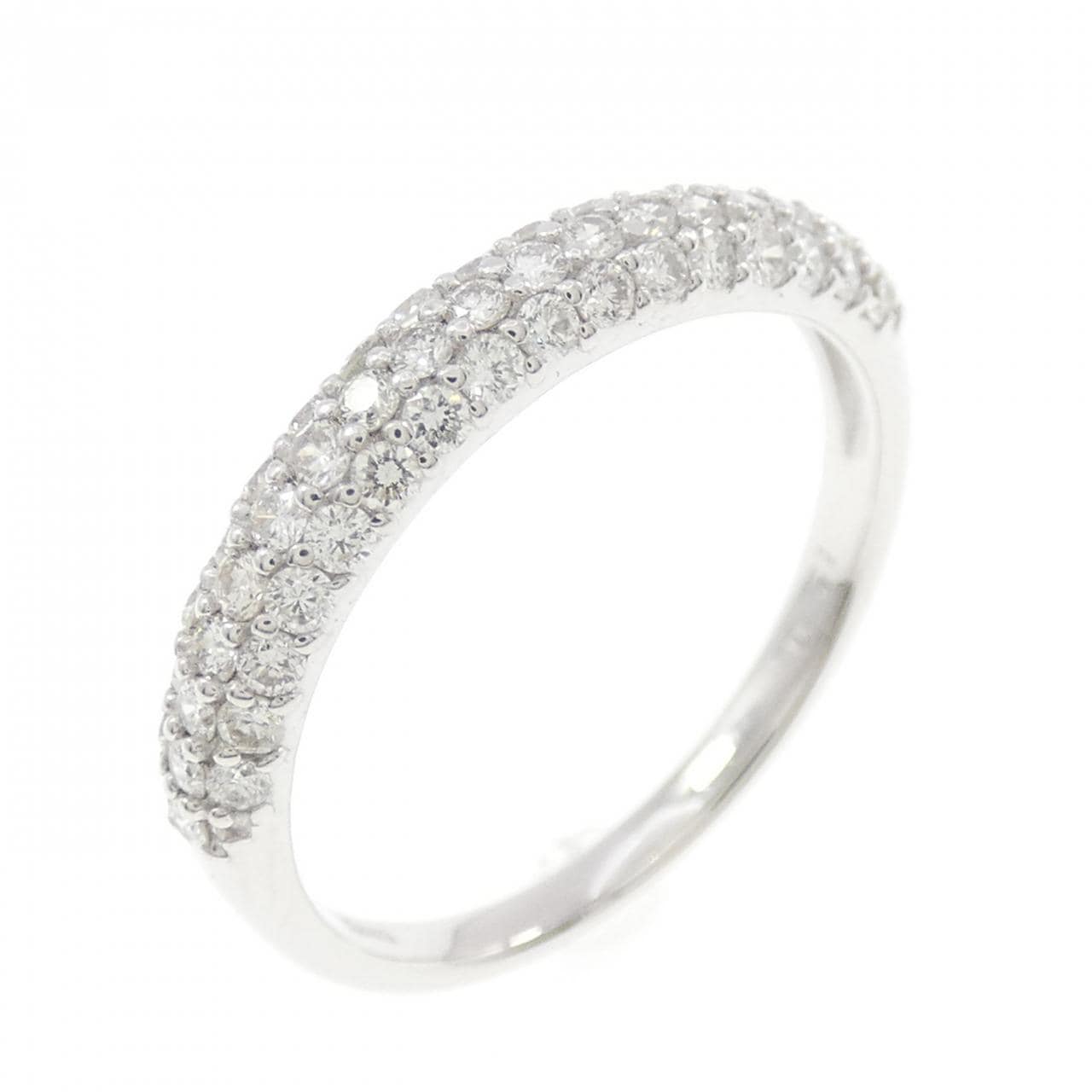 K18WG パヴェ ダイヤモンド リング 0.51CT