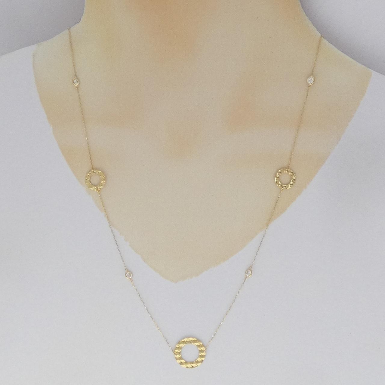 K18YG ダイヤモンド ネックレス 0.70CT