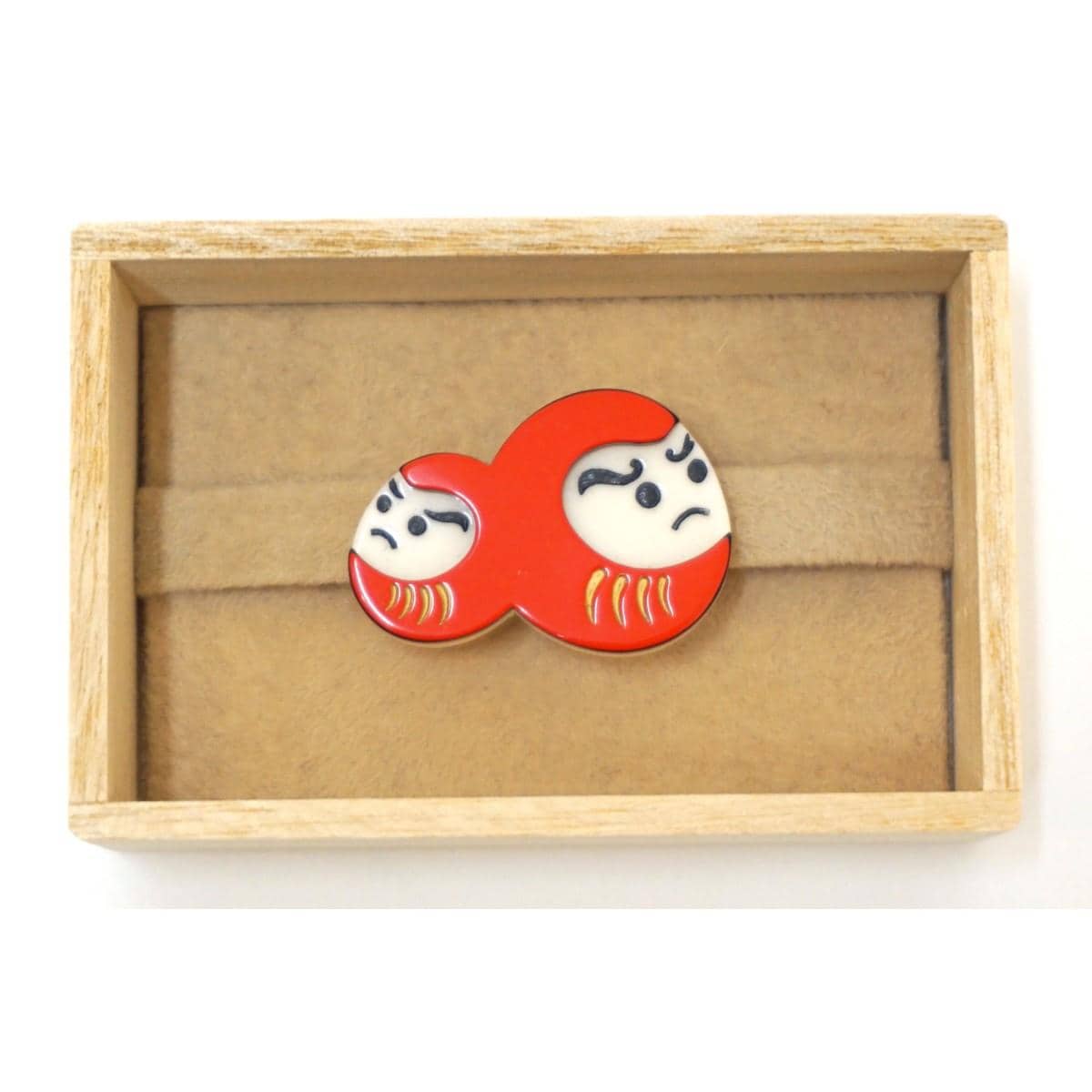 【新品】帯留　ダルマ