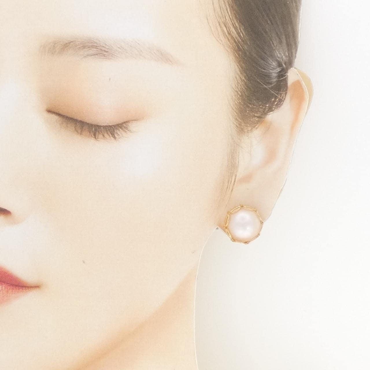 K18YG マベパール ピアス