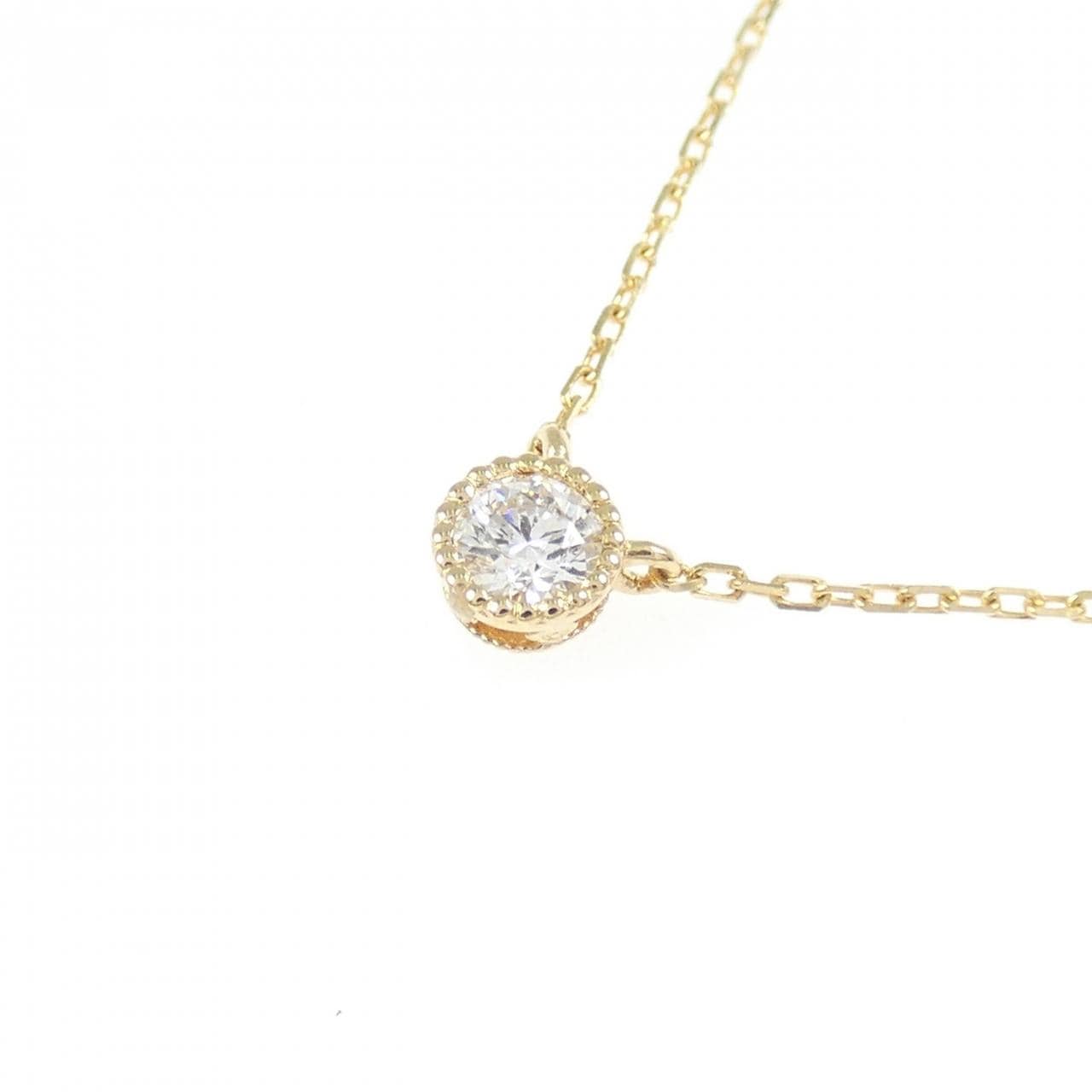 K18YG ダイヤモンド ネックレス 0.10CT