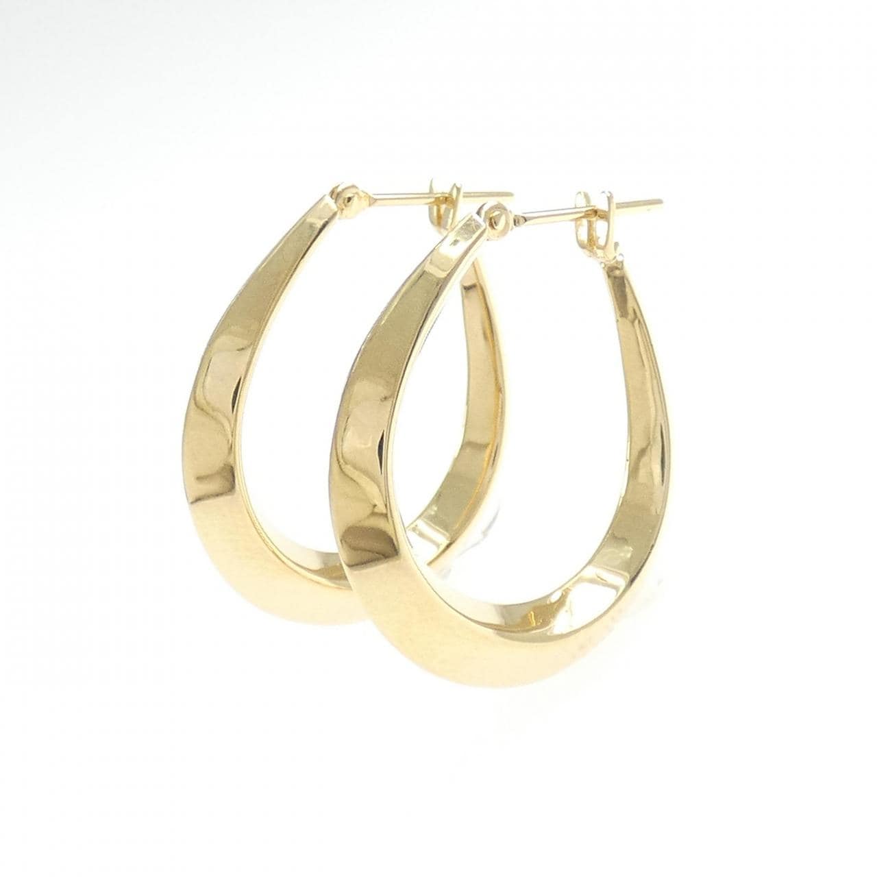 K18YG フープ ピアス