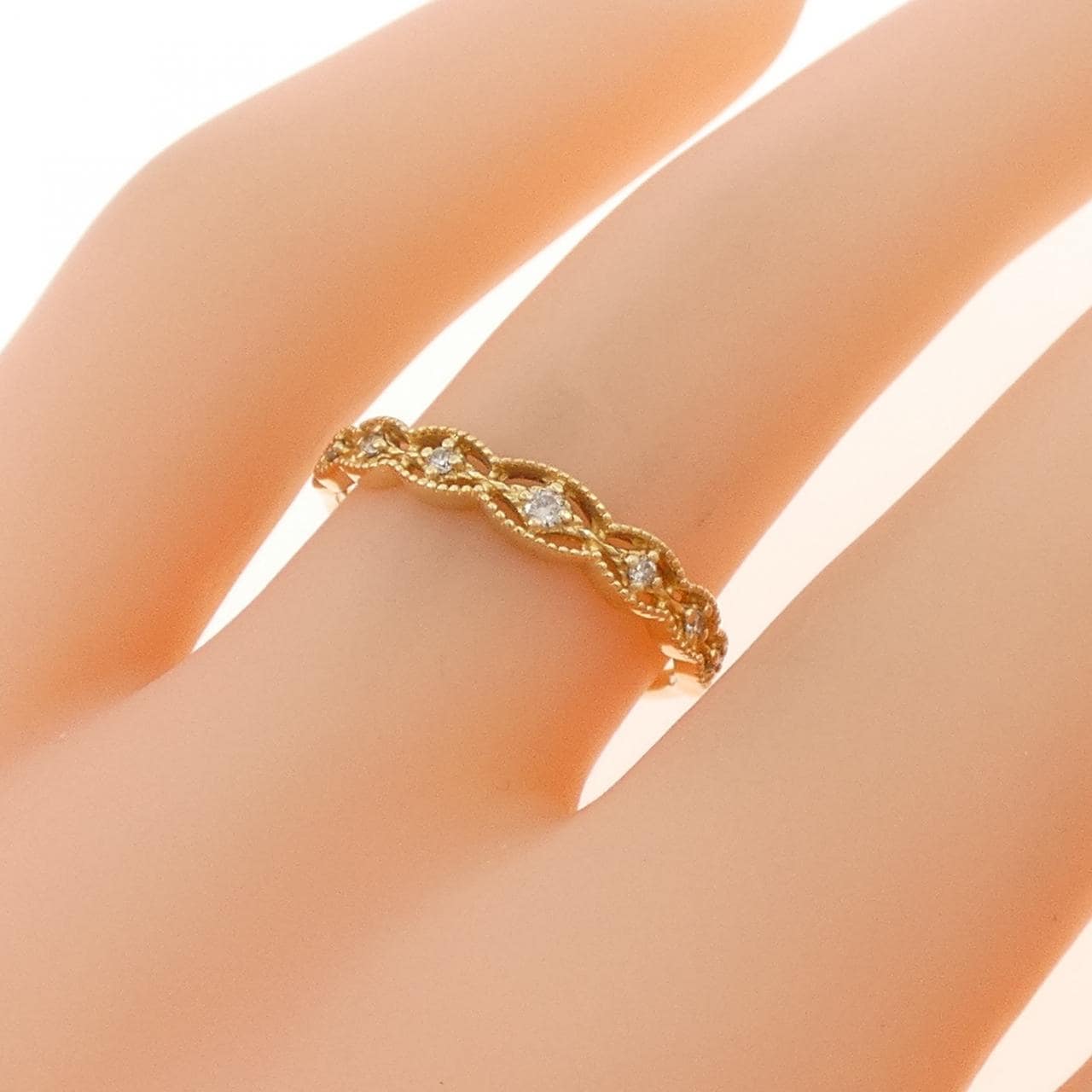 アガット ダイヤモンド リング 0.05CT