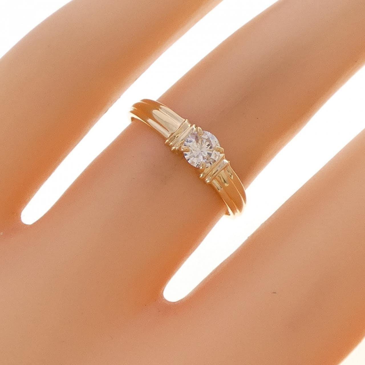 K18YG ダイヤモンド リング 0.20CT