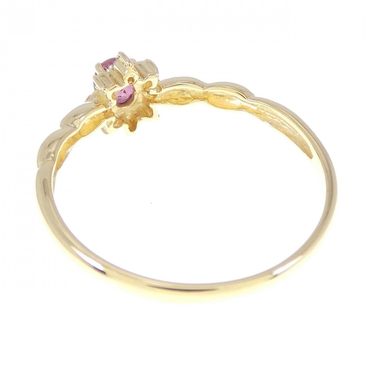 K18YG ruby ring