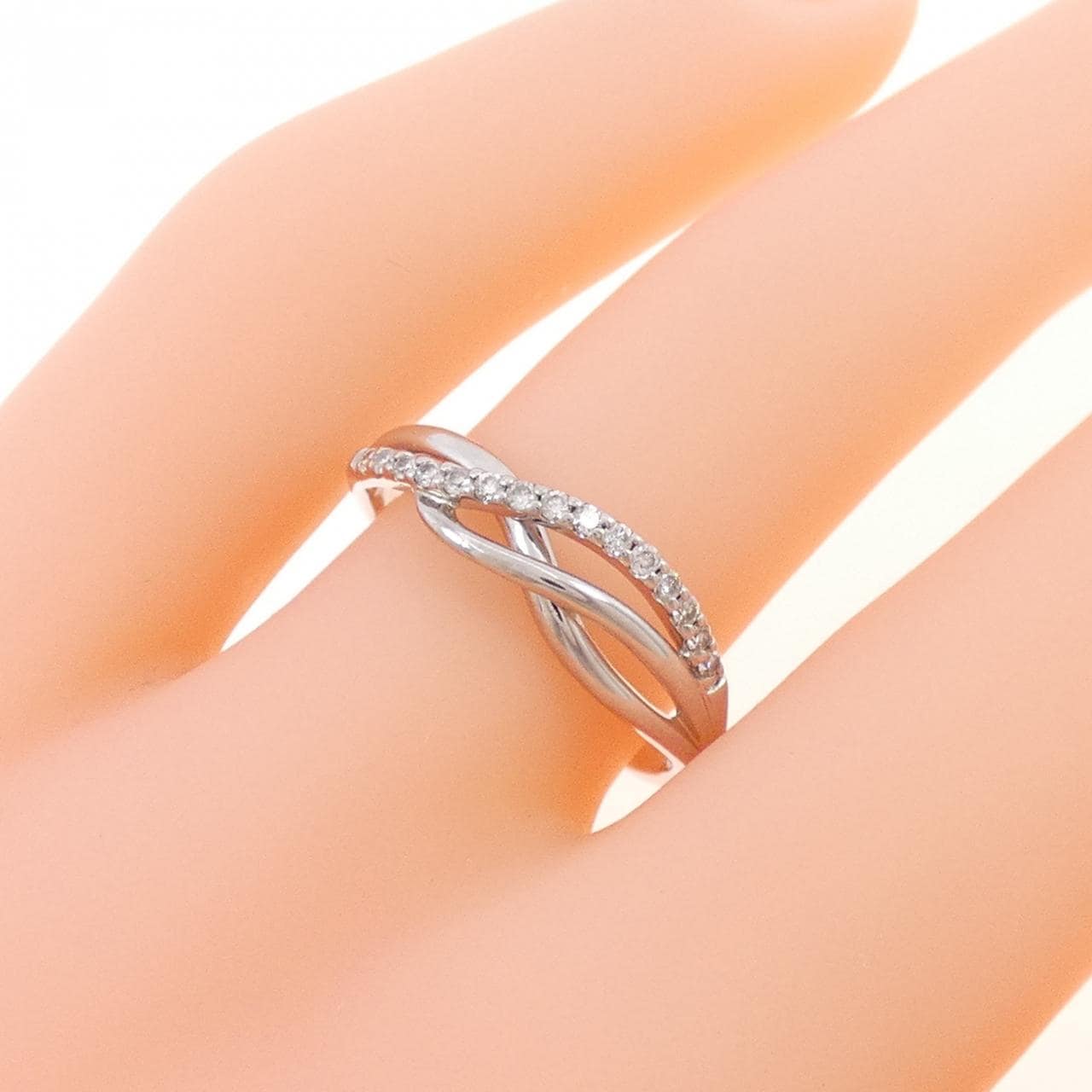 K10WG ダイヤモンド リング 0.11CT