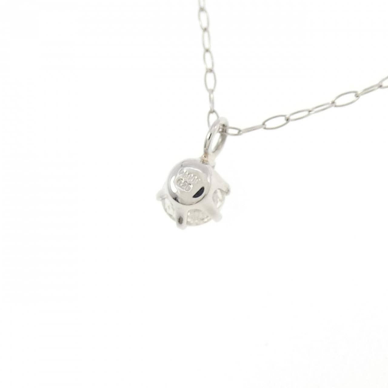 PT900/PT850 ソリティア ダイヤモンド ネックレス 0.20CT