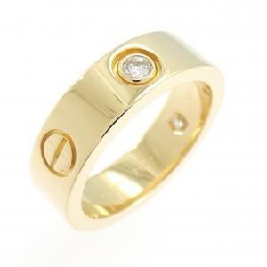 カルティエ ラブ ハーフダイヤ リング