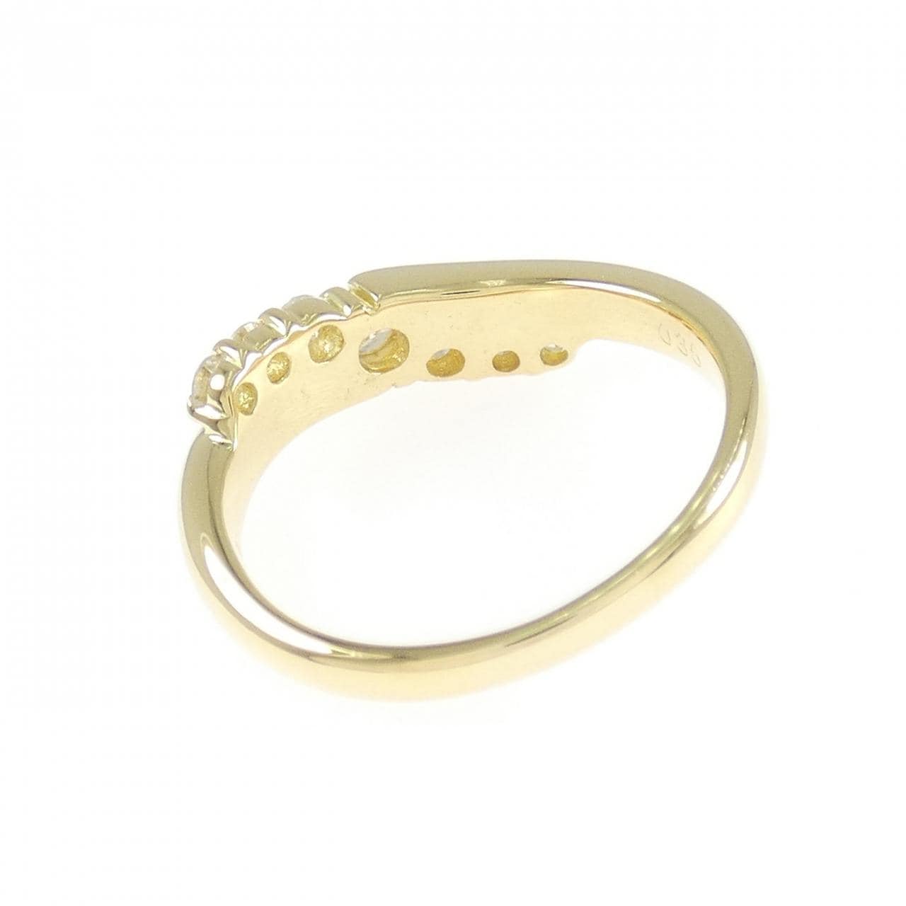 K18YG ダイヤモンド リング 0.35CT