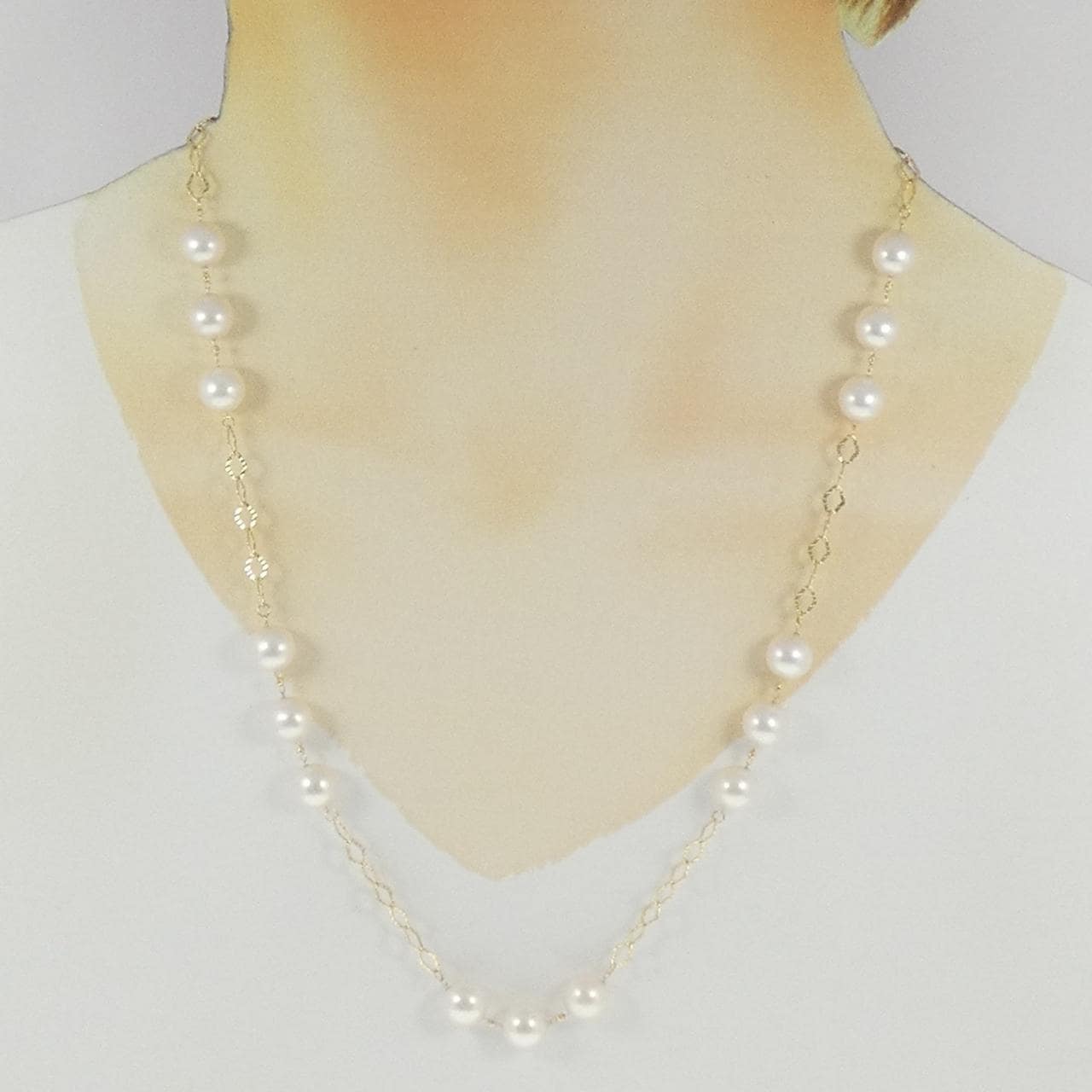 K18YG アコヤパール ネックレス