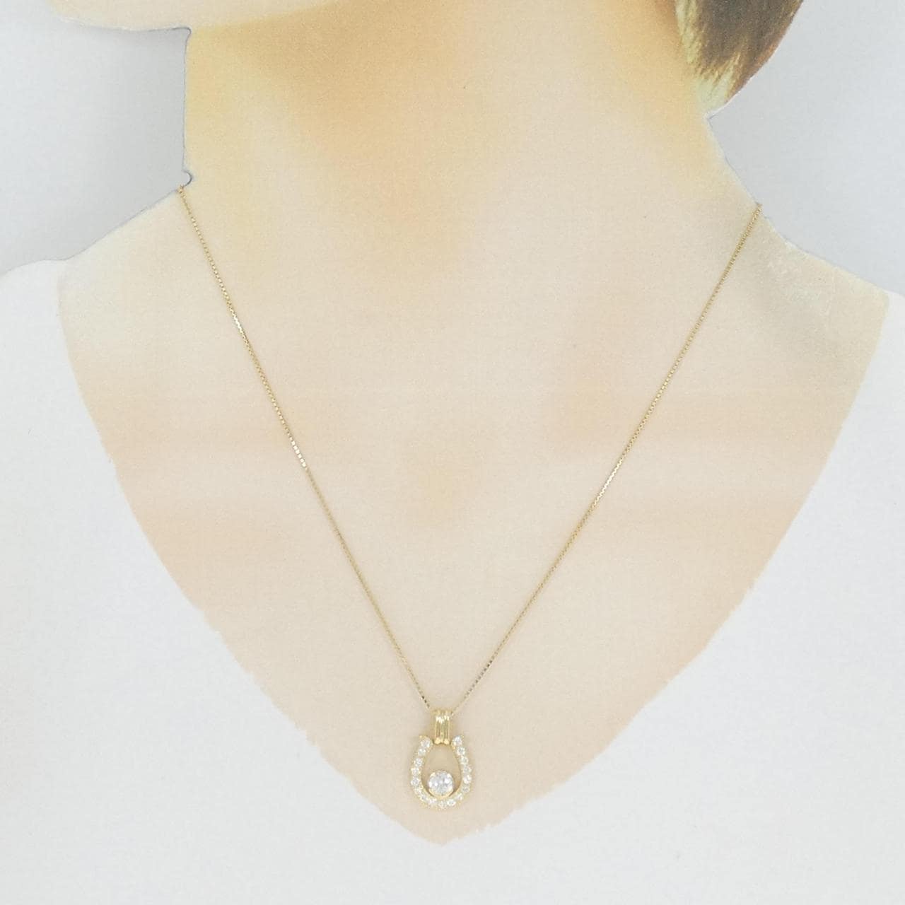 K18YG ダイヤモンド ネックレス 0.319CT
