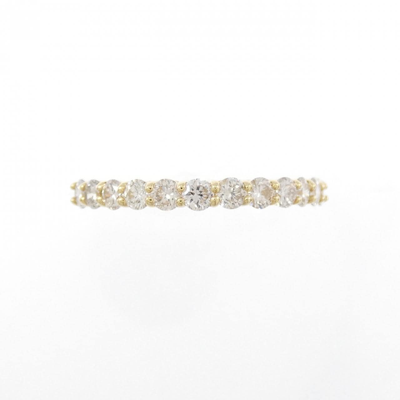 K18YG ハーフエタニティ ダイヤモンド リング 0.50CT