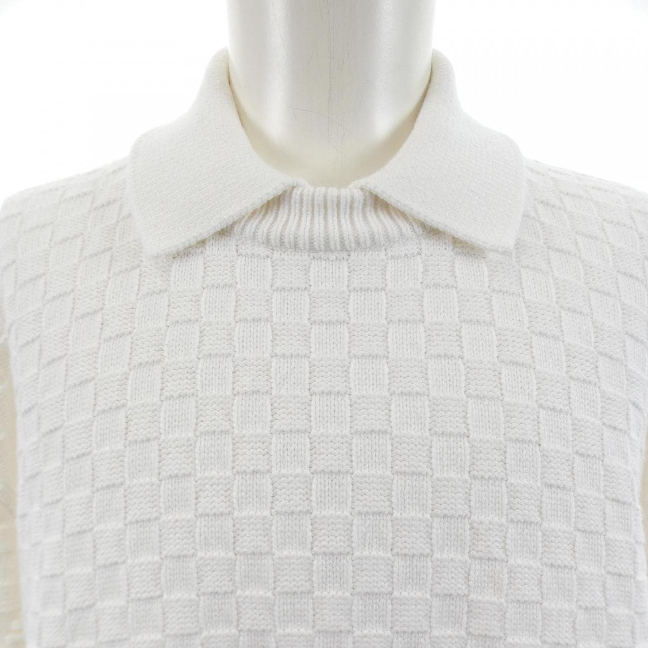 ルイヴィトン LOUIS VUITTON LVダミエウールブレンドプルオーバー HPN63WTZ8 ニット