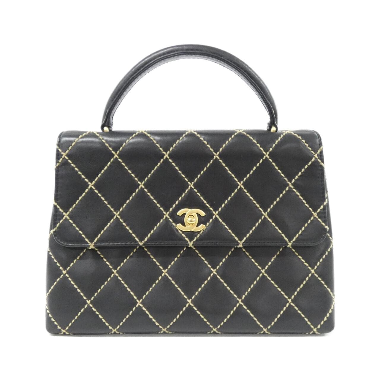 【ヴィンテージ】シャネル ワイルドステッチ ライン バッグ