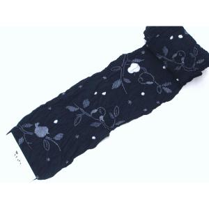 【新品】絞り浴衣反物　シマエナガ