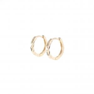 K18PG フープ ピアス