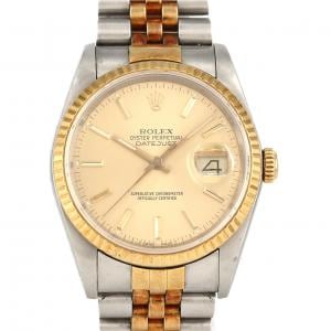 【ノーメンテナンス還元価格】ロレックス デイトジャスト 16233 SSxYG 自動巻 R番