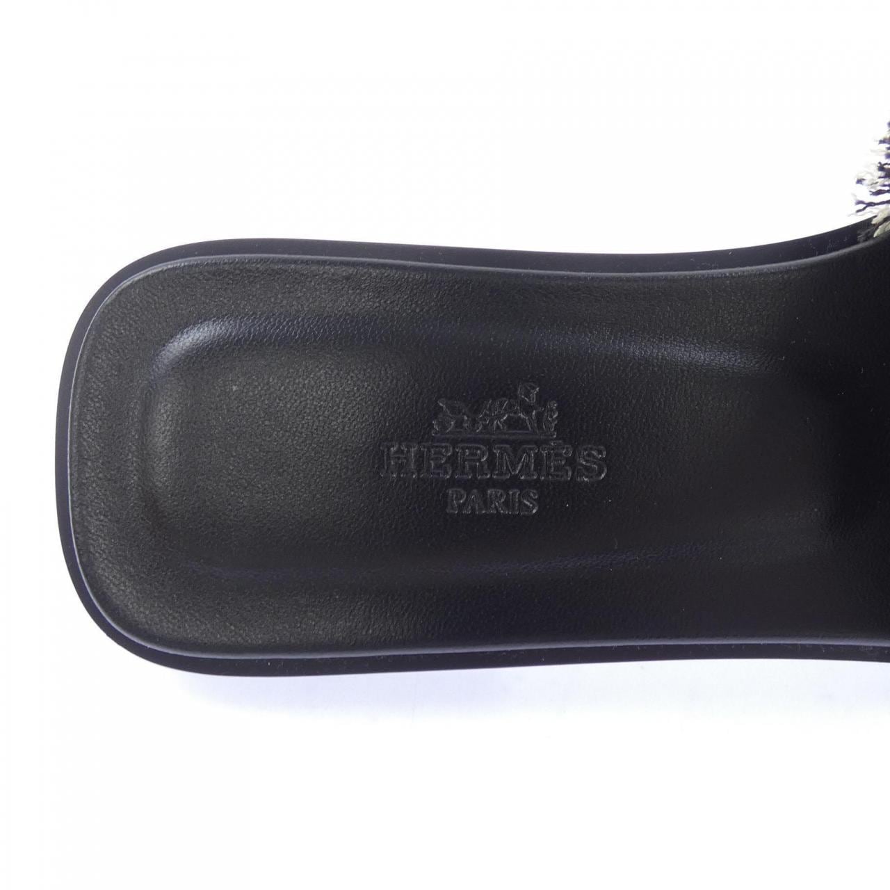 エルメス HERMES オラン ORAN トワル･フリンジ･マキシ 261275Z サンダル