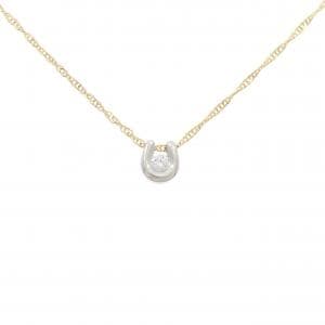 PT/18KTYG ダイヤモンド ネックレス 0.07CT