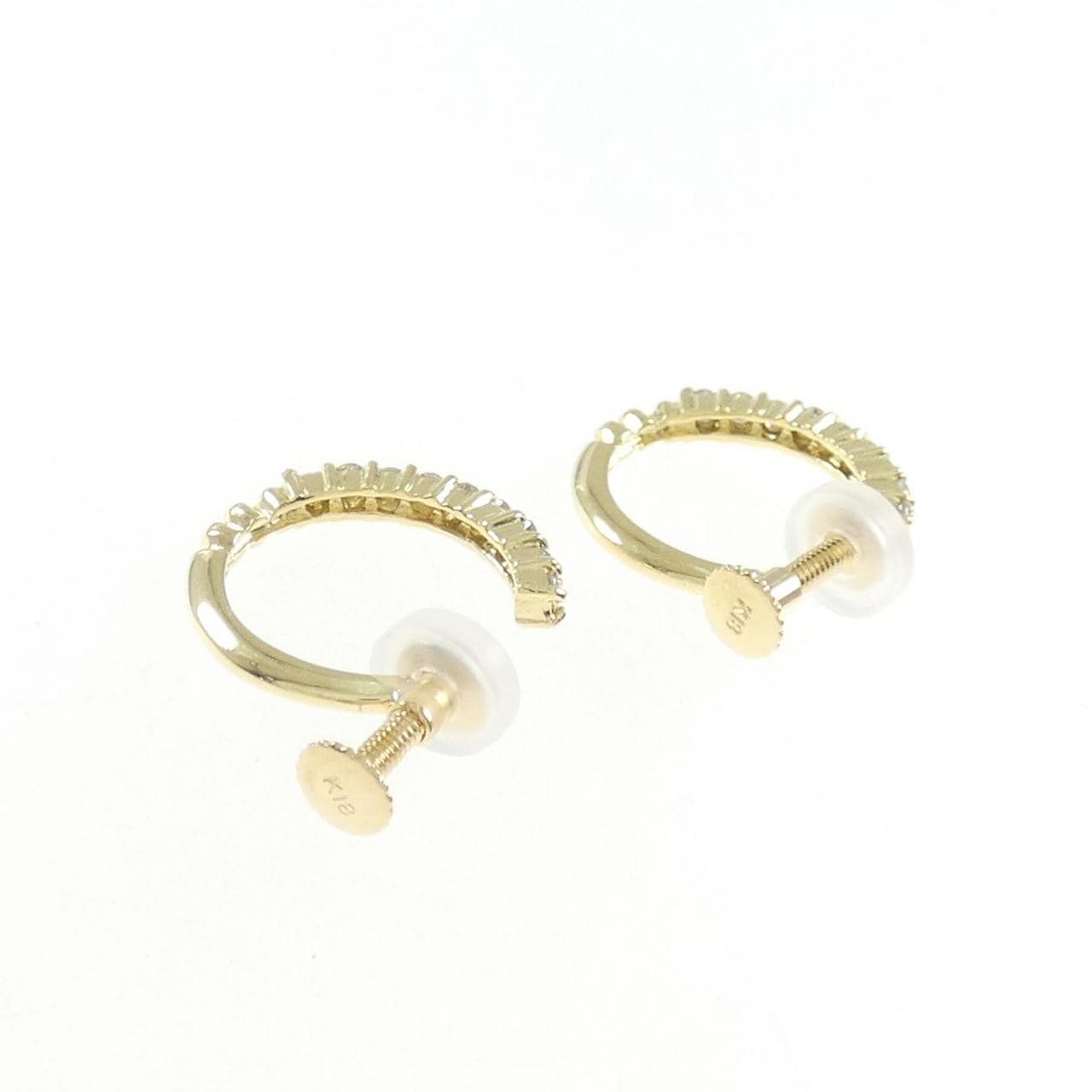 K18YG Diamond earrings 0.20CT