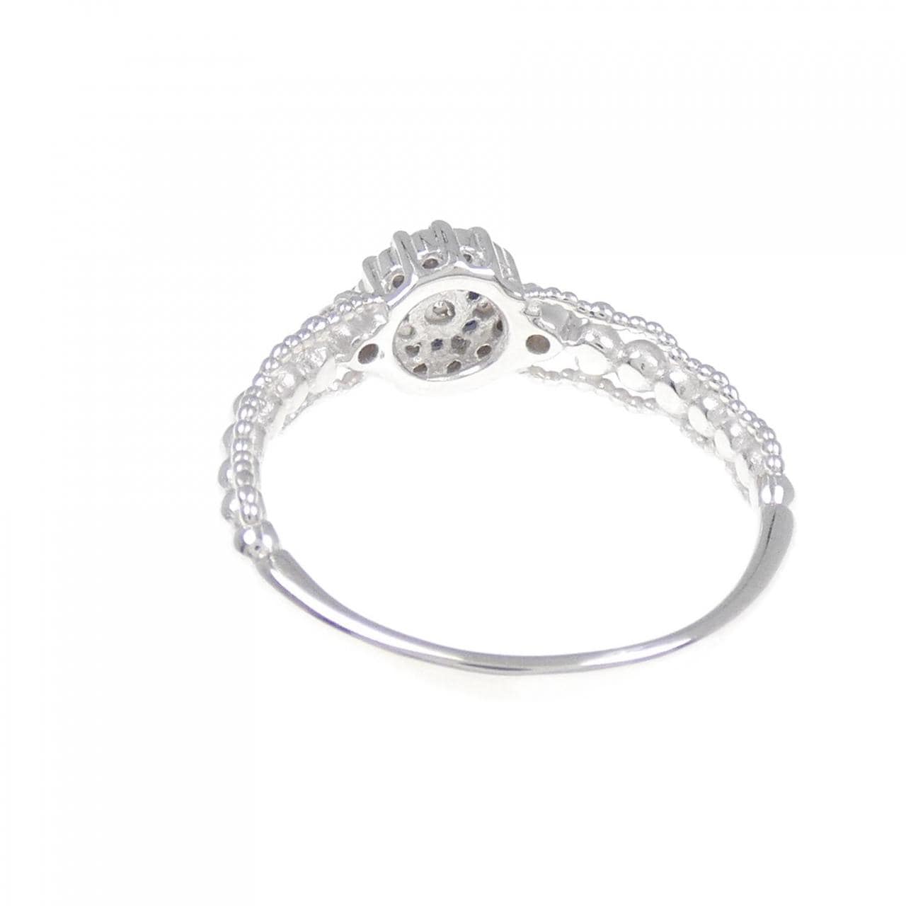 K18WG サファイヤ リング 0.05CT