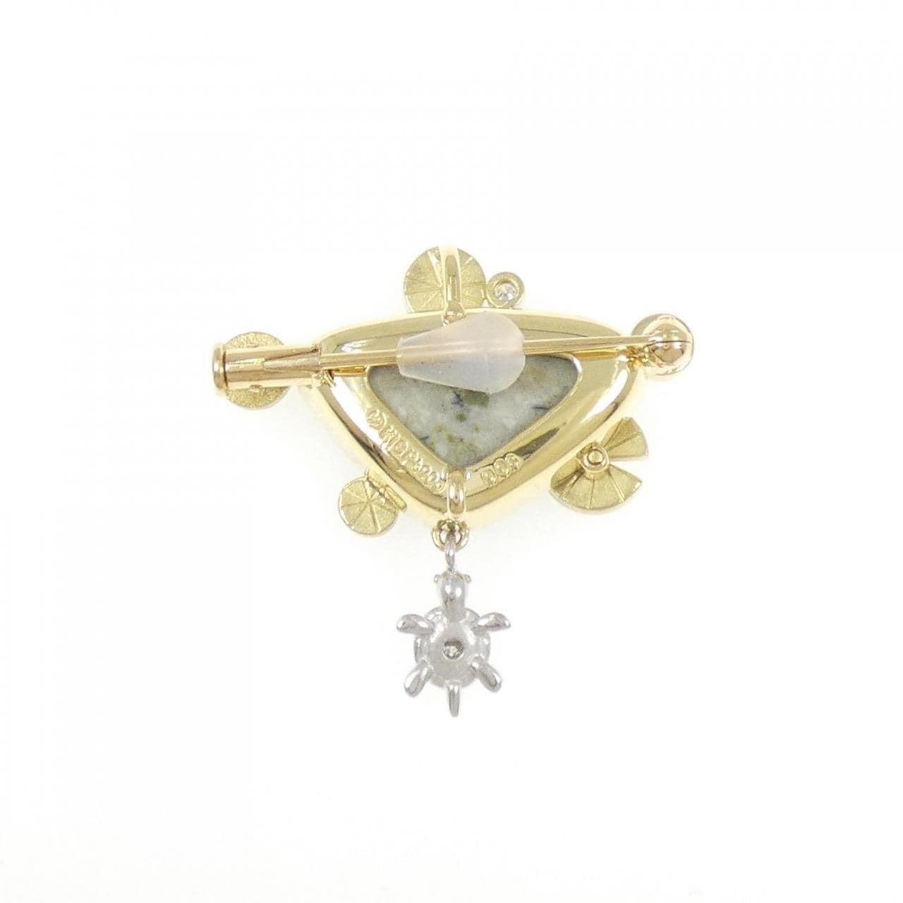 タサキ アジュラマラカイト ブローチ