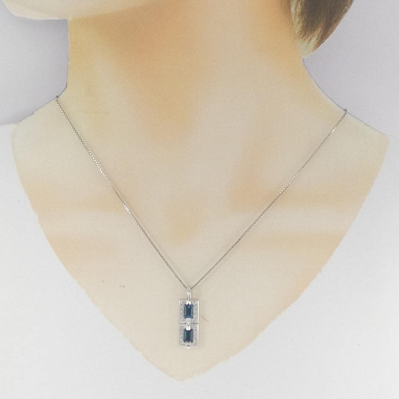 PT900/PT850 ブルートパーズ ネックレス 1.32CT