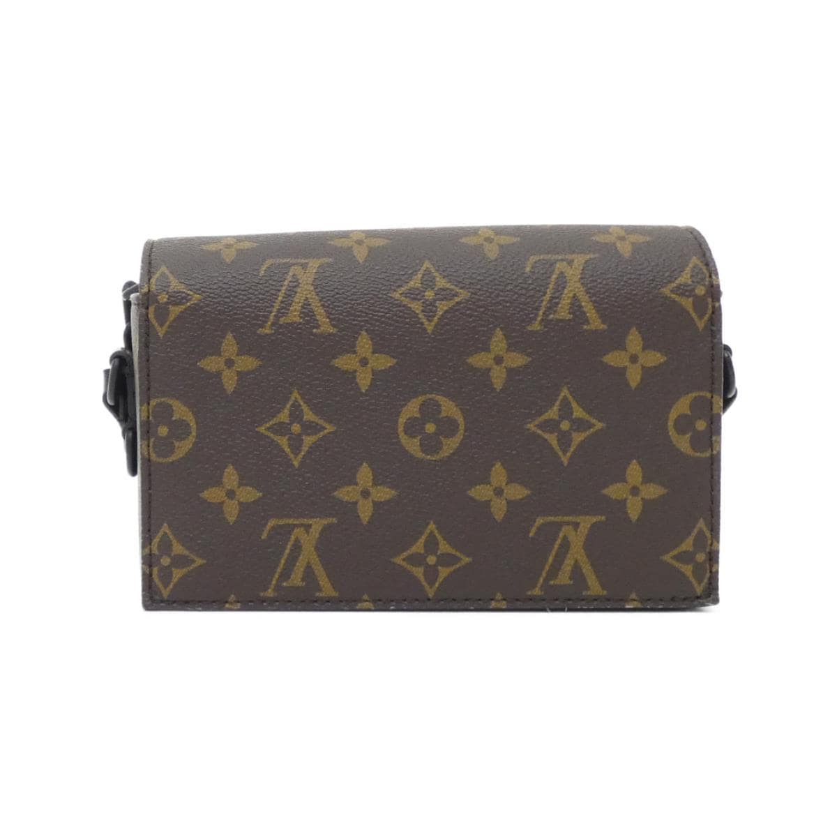 [未使用品] LOUIS VUITTON Monogram Macassar Steamer 穿戴式錢包 M83613 包