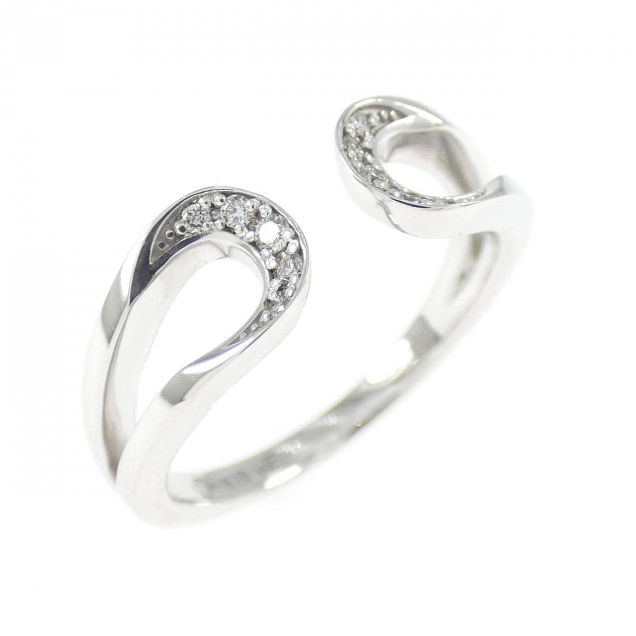 K10WG ダイヤモンド リング 0.05CT