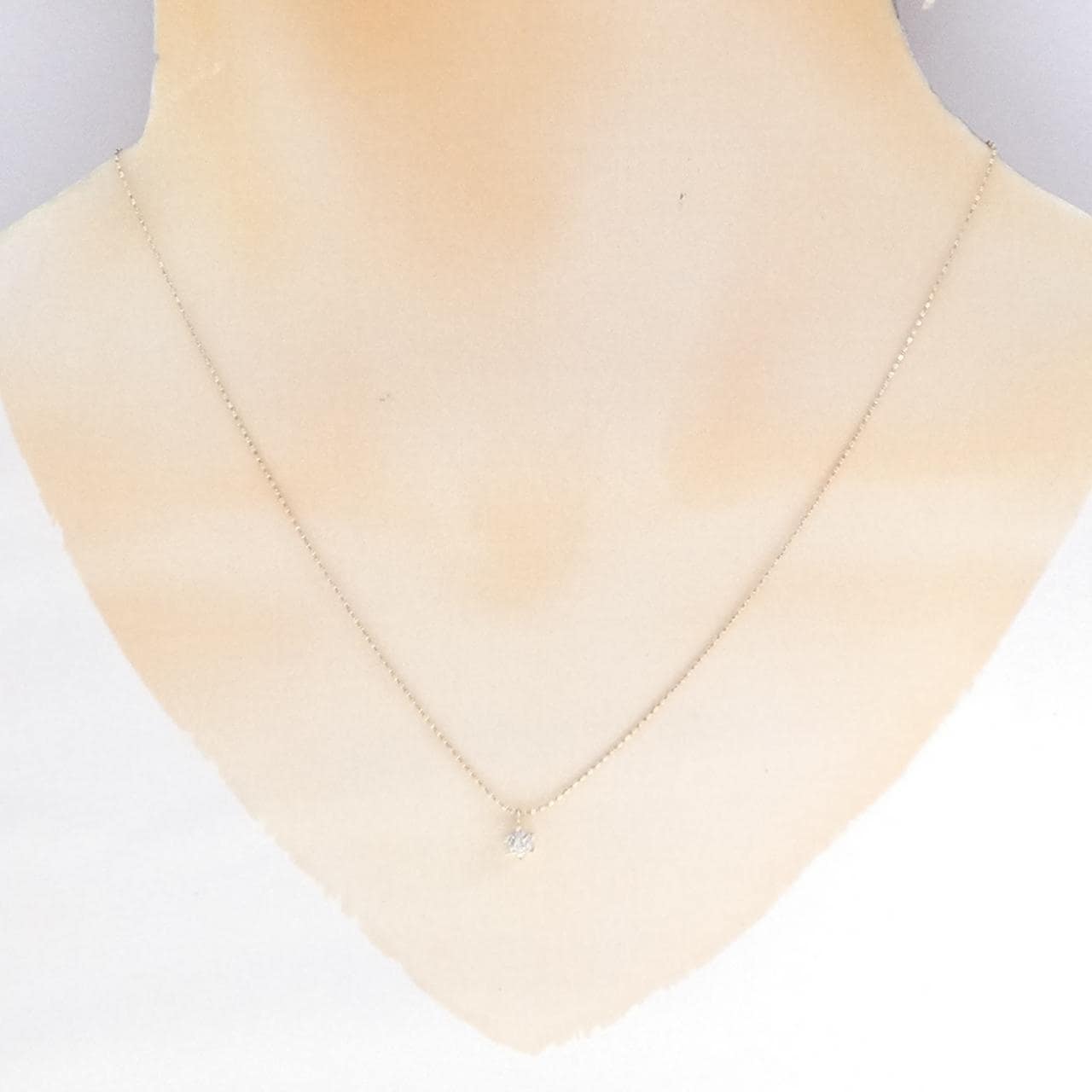 アガット ダイヤモンド ネックレス 0.08CT