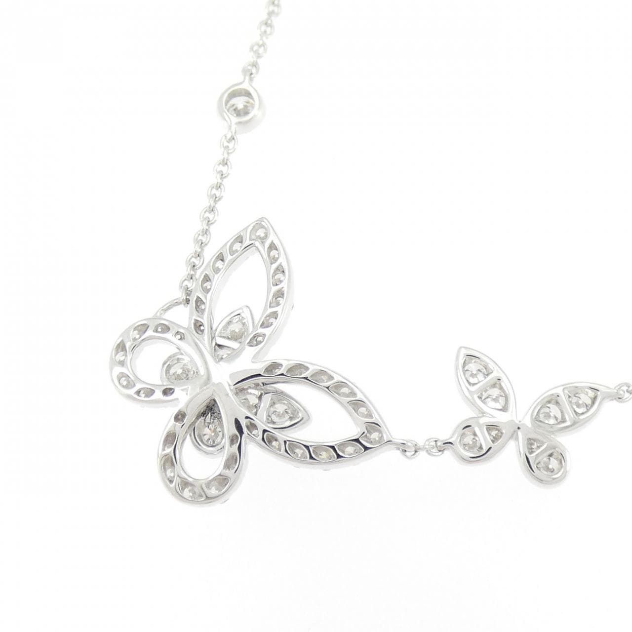 グラフ ダブル バタフライ シルエット ネックレス