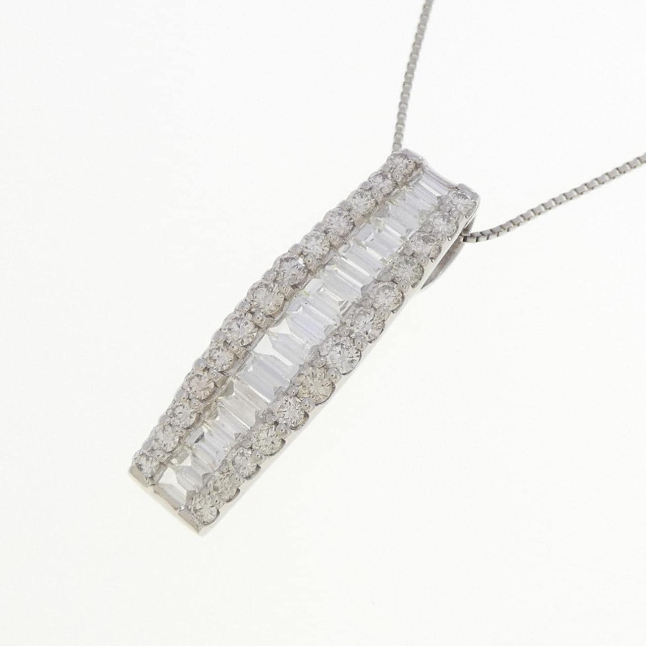 PT900/PT850 ダイヤモンド ネックレス 1.00CT