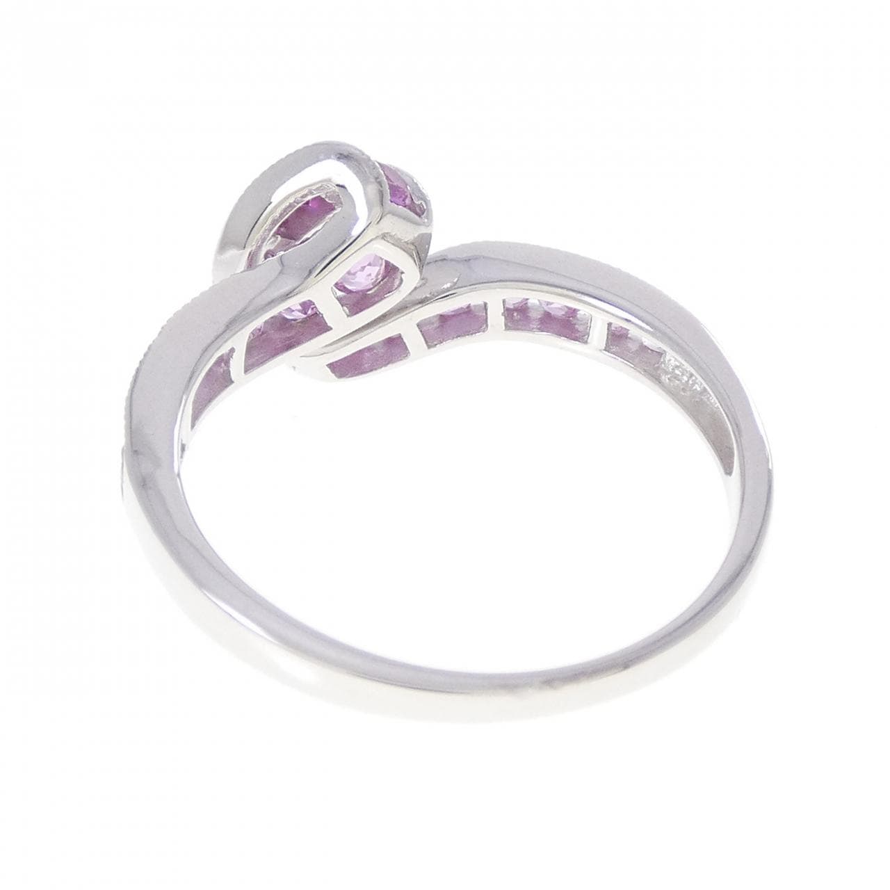 K18WG ルビー リング 0.10CT