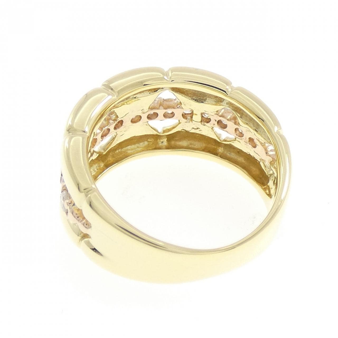 K18YG/K18PG ダイヤモンド リング 0.43CT