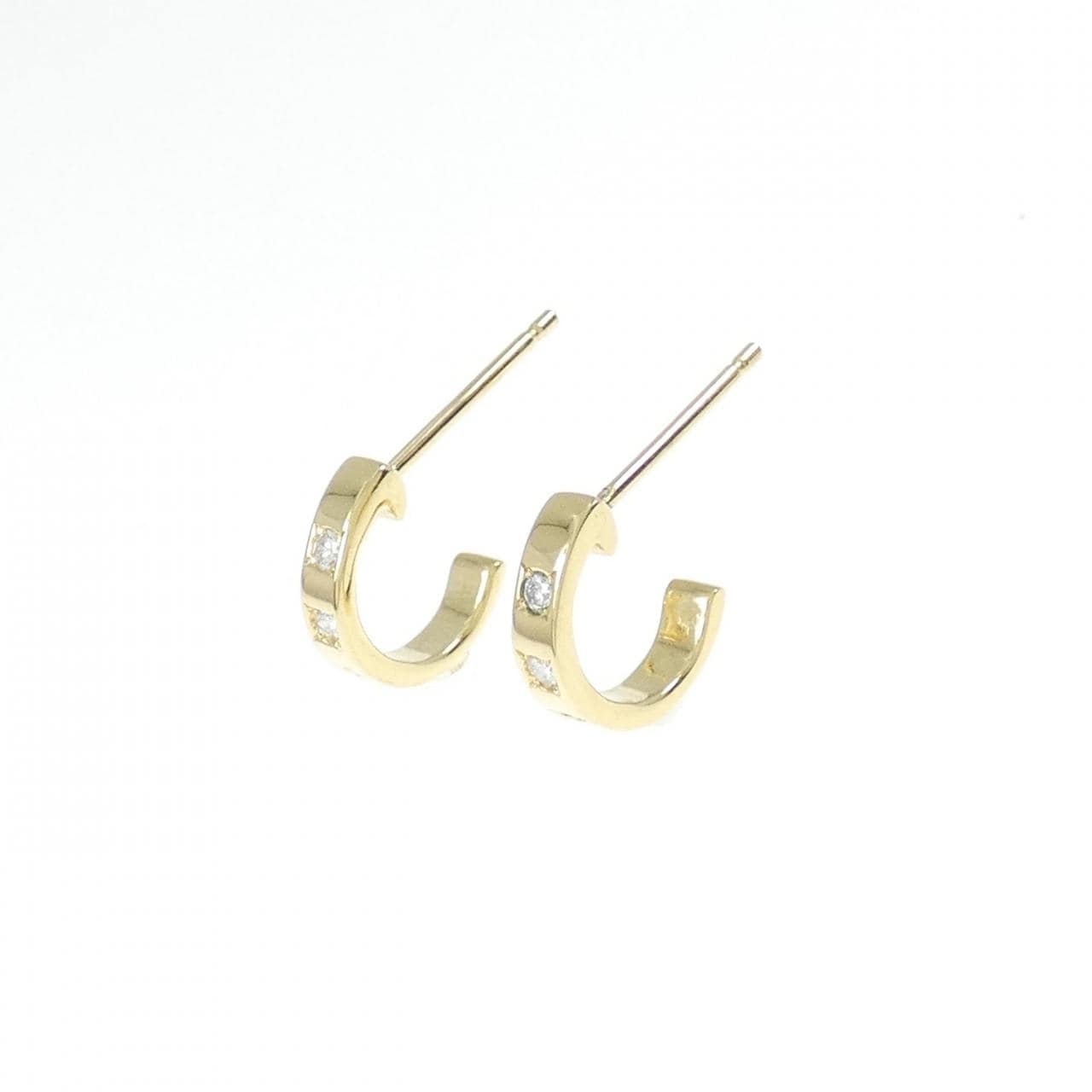 K18YG Diamond earrings 0.12CT
