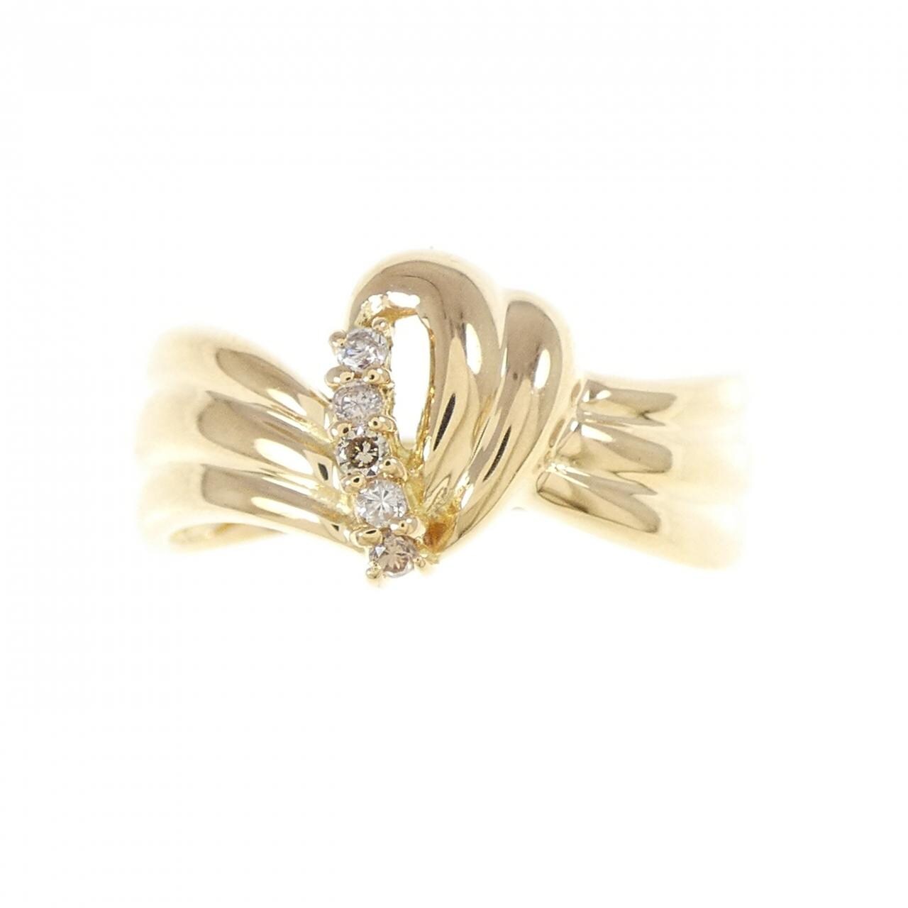 K18YG ダイヤモンド リング 0.05CT