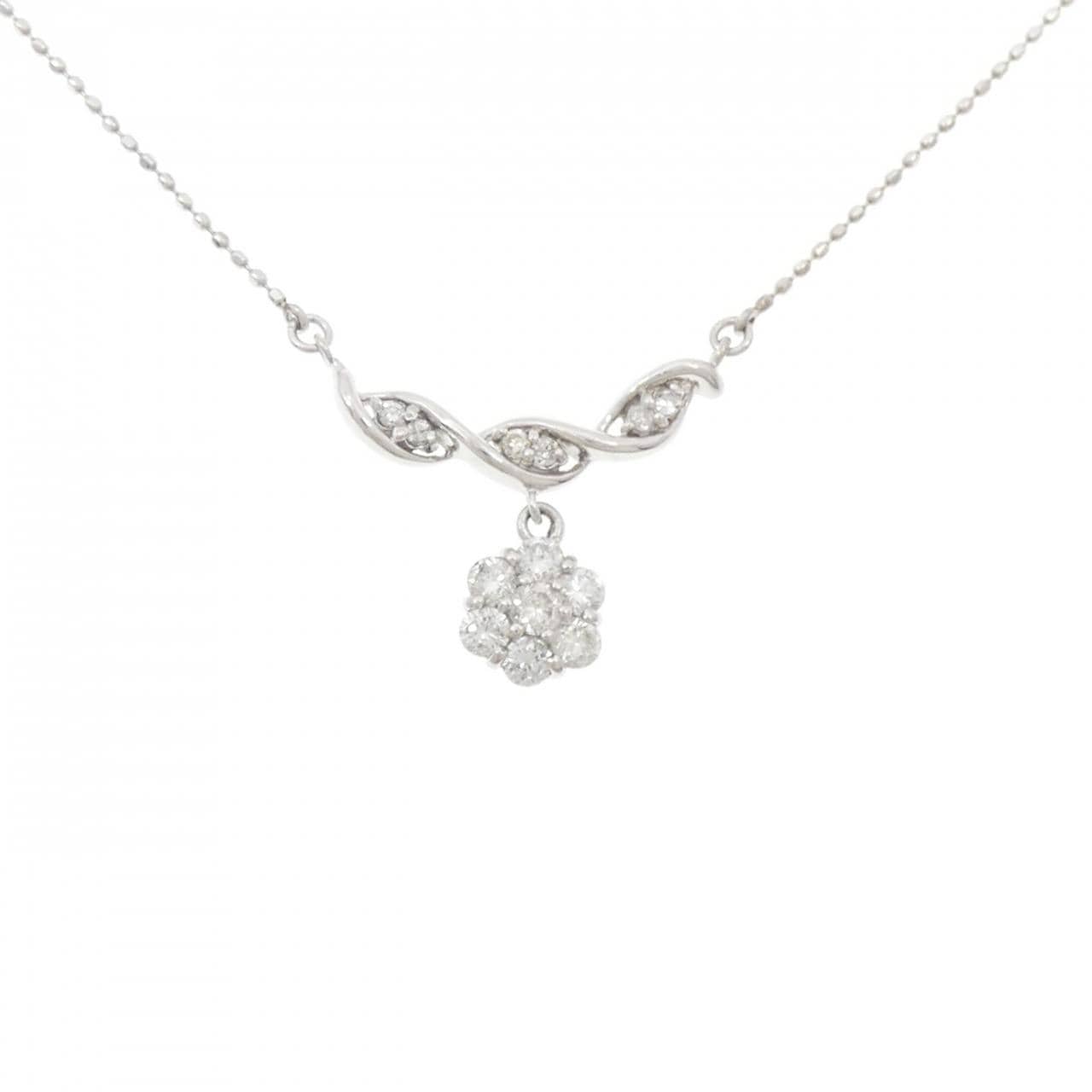 PT900/PT850 ダイヤモンド ネックレス 0.41CT