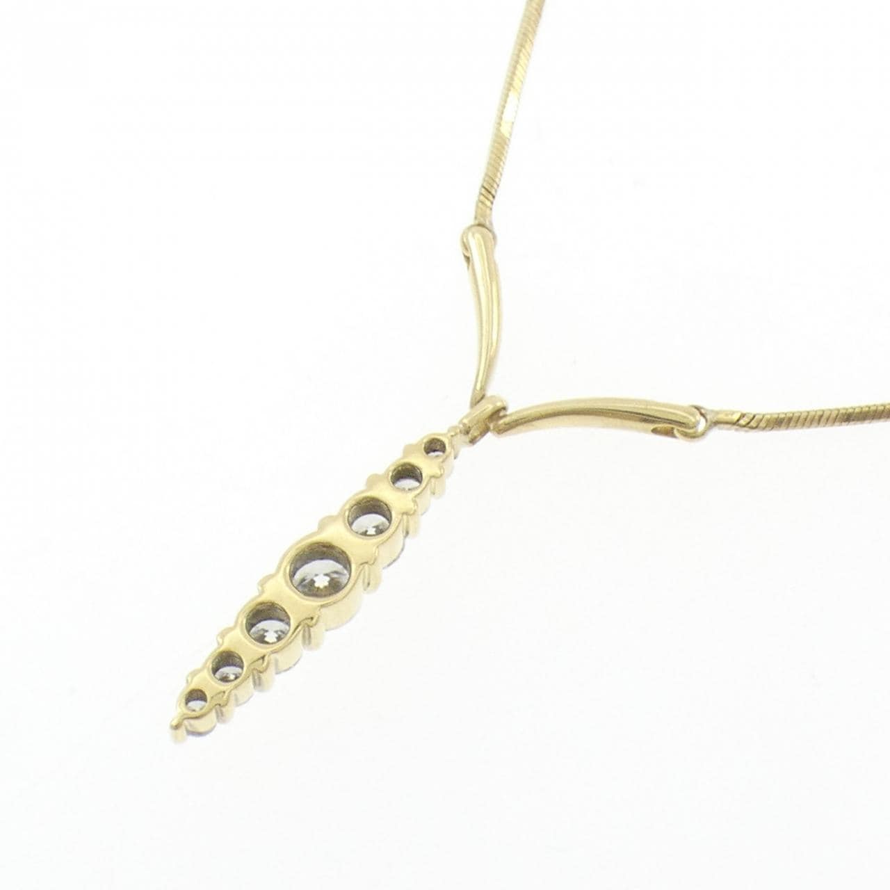 K18YG ダイヤモンド ネックレス 0.39CT