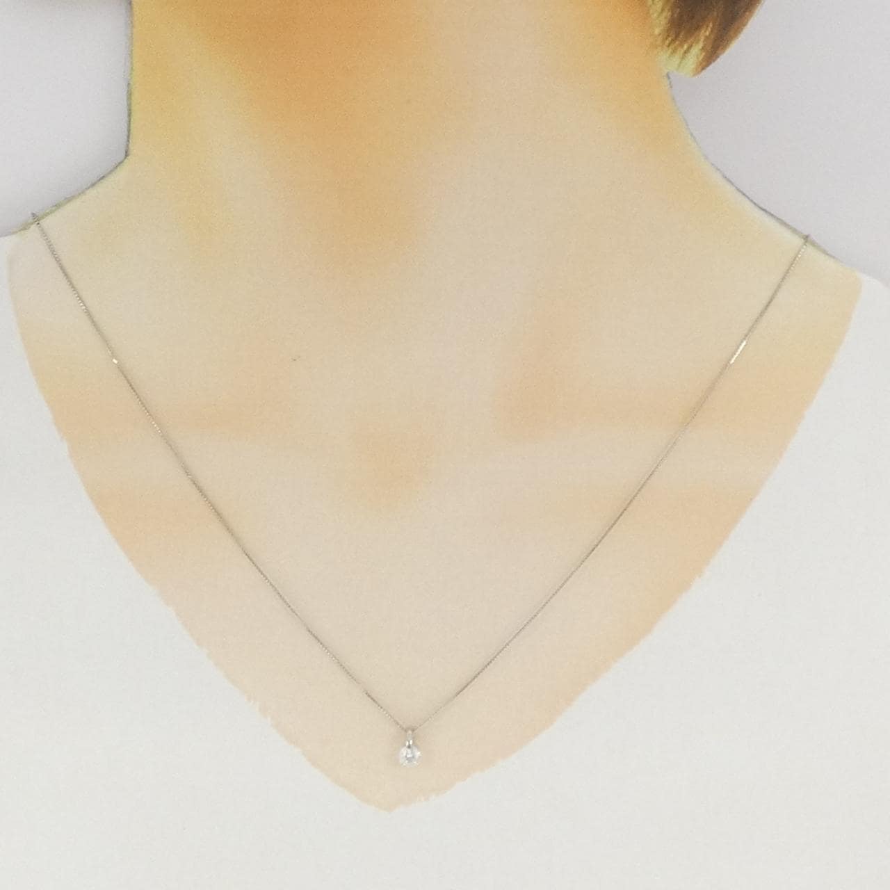 PT900/PT850 ダイヤモンド ネックレス 0.335CT